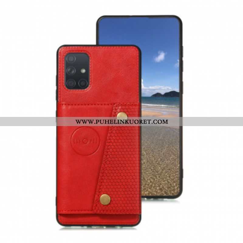 Case Samsung Galaxy A52 4G / A52 5G / A52s 5G Lompakkokuori Nappaa Lompakko