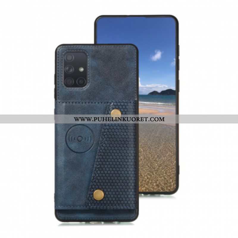 Case Samsung Galaxy A52 4G / A52 5G / A52s 5G Lompakkokuori Nappaa Lompakko