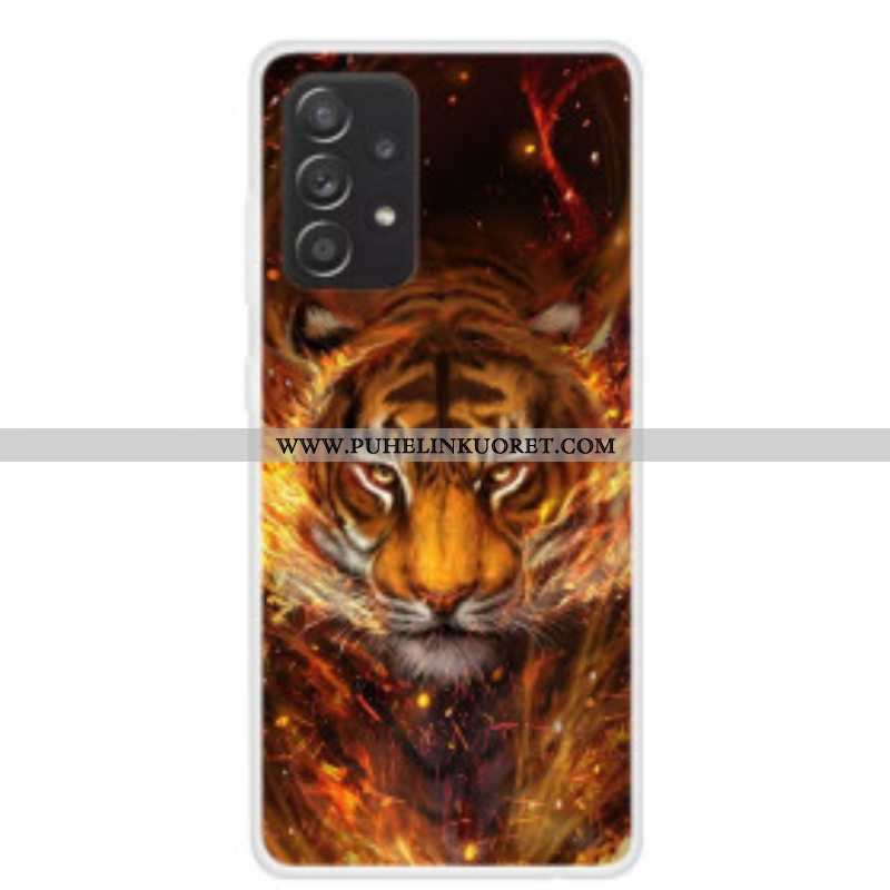 Kuori Samsung Galaxy A52 4G / A52 5G / A52s 5G Joustava Tiger