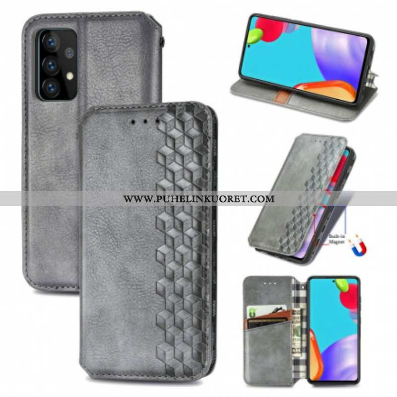 Puhelinkuoret Samsung Galaxy A52 4G / A52 5G / A52s 5G Kotelot Flip Nahkaefekti Diamond Texture