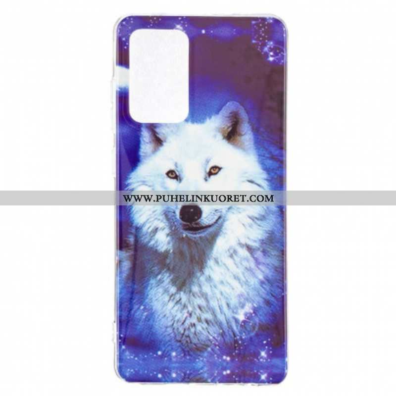 Kuori Samsung Galaxy A52 4G / A52 5G / A52s 5G Fluoresoiva Wolf-sarja