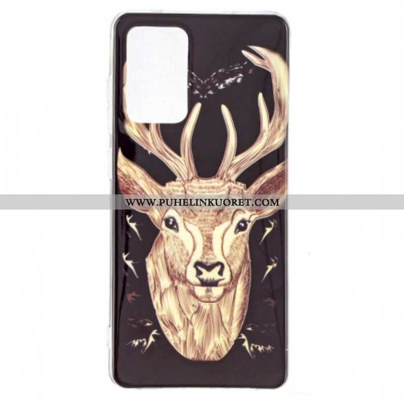 Kuori Samsung Galaxy A52 4G / A52 5G / A52s 5G Fluoresoiva Majestic Deer