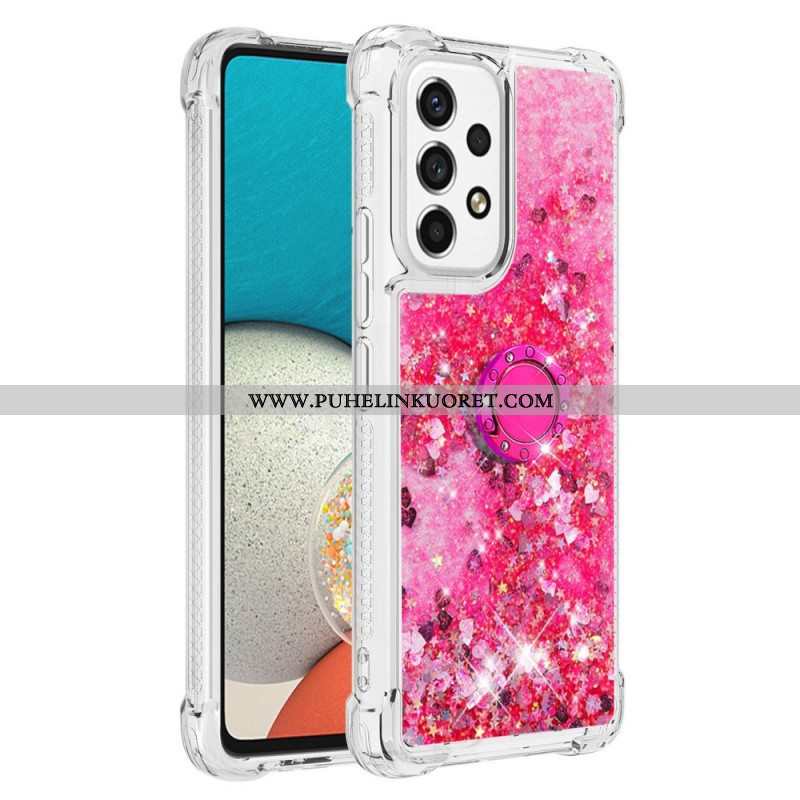 Case Samsung Galaxy A53 5G Paljetteja Rengastuella