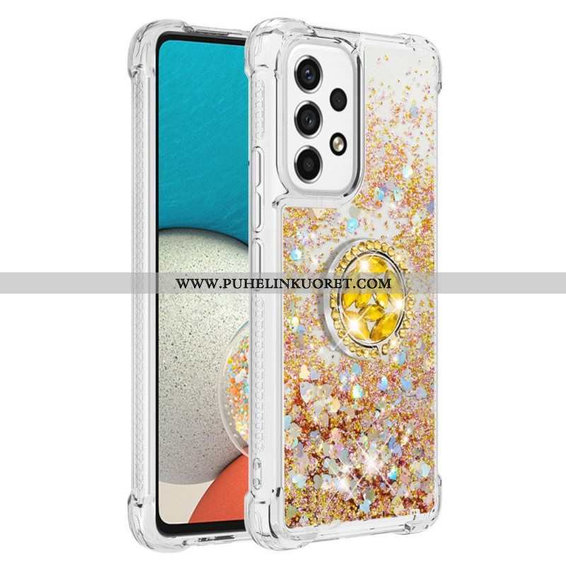 Case Samsung Galaxy A53 5G Paljetteja Rengastuella