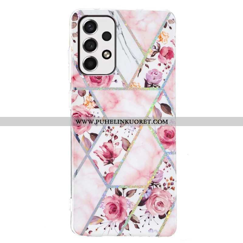 Case Samsung Galaxy A53 5G Marmoroidut Kukat