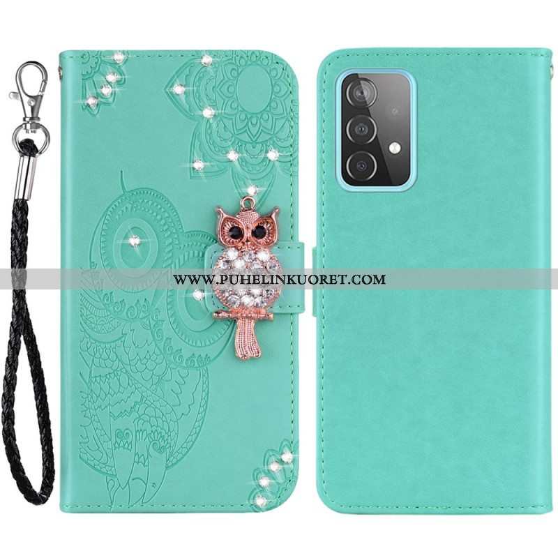 Kotelot Samsung Galaxy A53 5G Pöllö Mandala Ja Charm