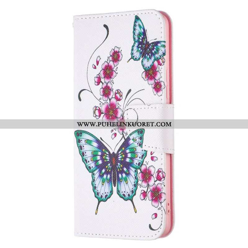 Flip Case Samsung Galaxy A53 5G Perhosia