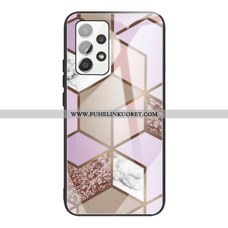 Case Samsung Galaxy A53 5G Geometria Marmori Karkaistu Lasi