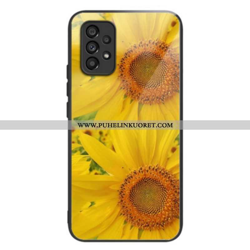 Kuori Samsung Galaxy A53 5G Auringonkukan Karkaistu Lasi