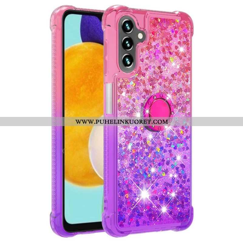 Kuori Samsung Galaxy A54 5G Glitter Ring-kiinnike