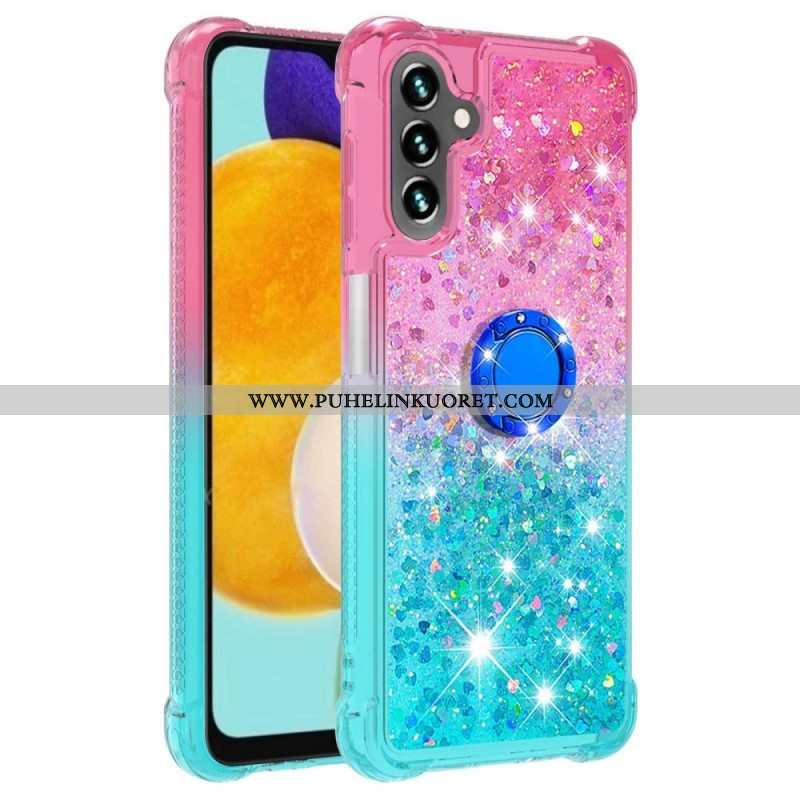 Kuori Samsung Galaxy A54 5G Glitter Ring-kiinnike