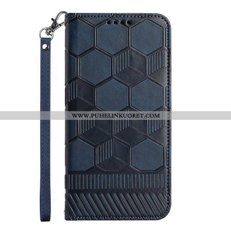 Flip Case Samsung Galaxy A54 5G Jalkapallon Kuvio