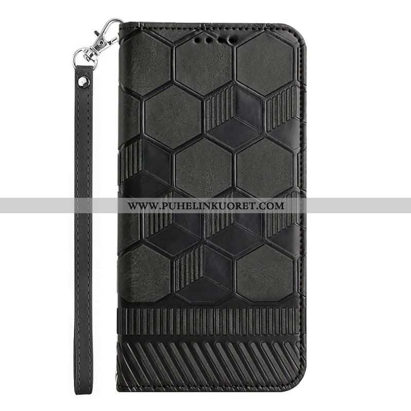 Flip Case Samsung Galaxy A54 5G Jalkapallon Kuvio