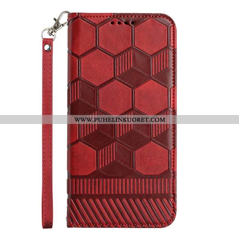 Flip Case Samsung Galaxy A54 5G Jalkapallon Kuvio