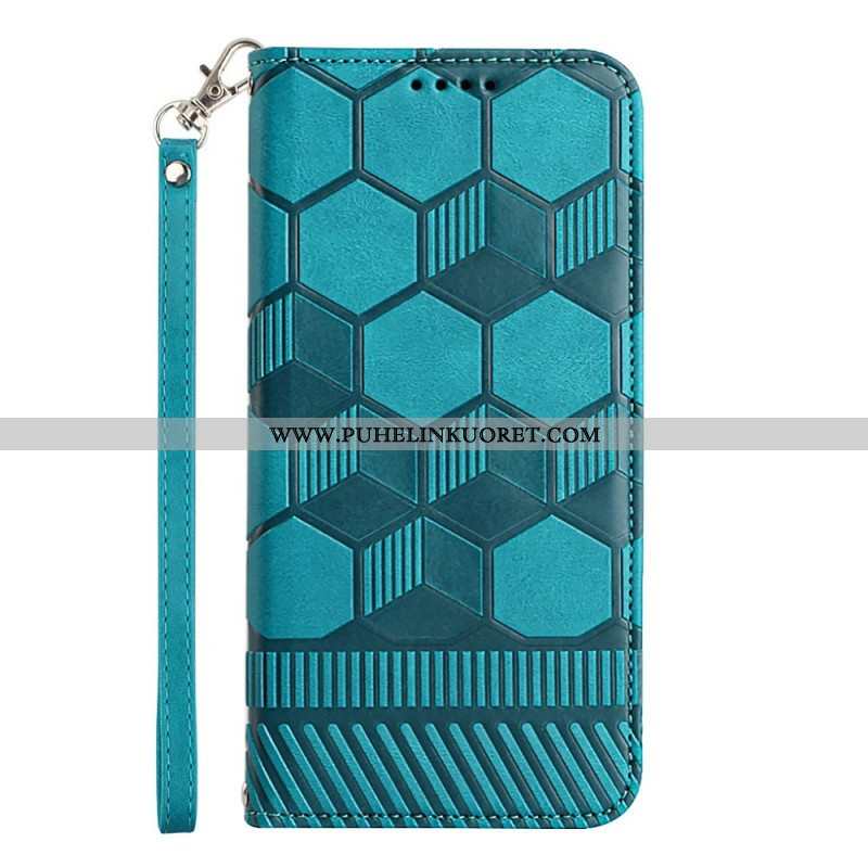 Flip Case Samsung Galaxy A54 5G Jalkapallon Kuvio