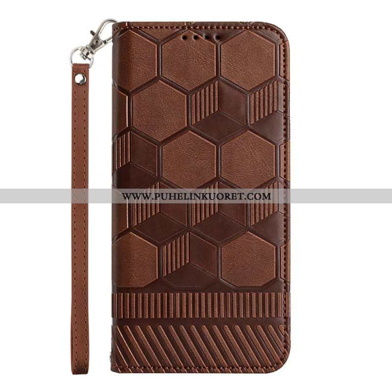 Flip Case Samsung Galaxy A54 5G Jalkapallon Kuvio