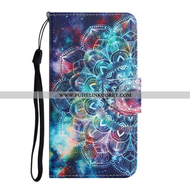 Kotelot Samsung Galaxy A54 5G Suojaketju Kuori Strappy Mandala