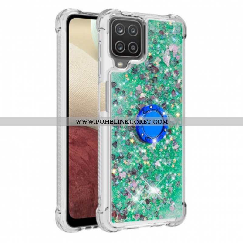 Kuori Samsung Galaxy M12 / A12 Paljetteja Rengastuella