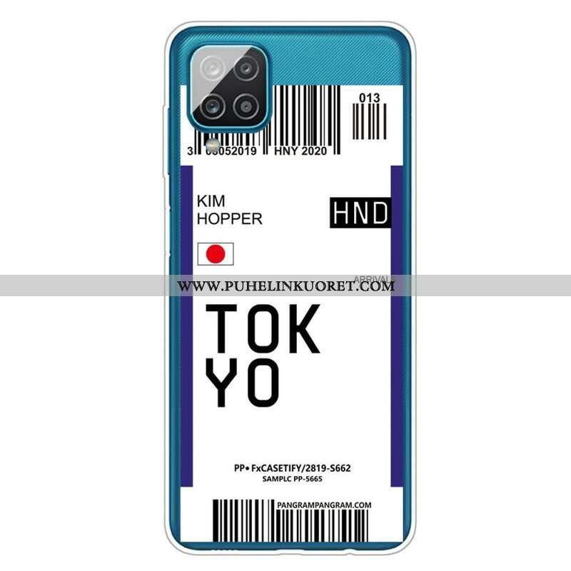 Kuori Samsung Galaxy M12 / A12 Boarding Pass Tokioon