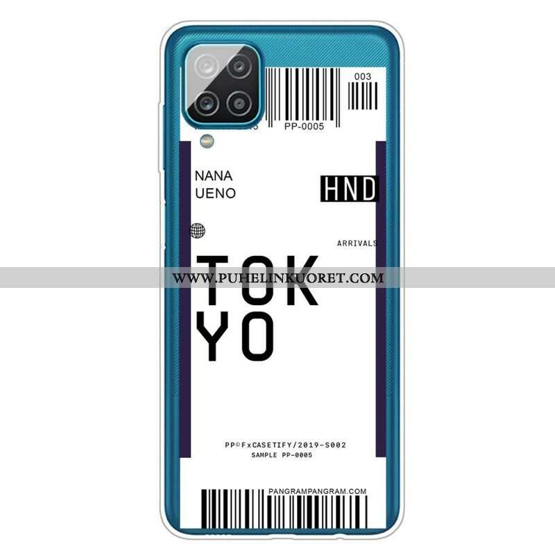 Kuori Samsung Galaxy M12 / A12 Boarding Pass Tokioon