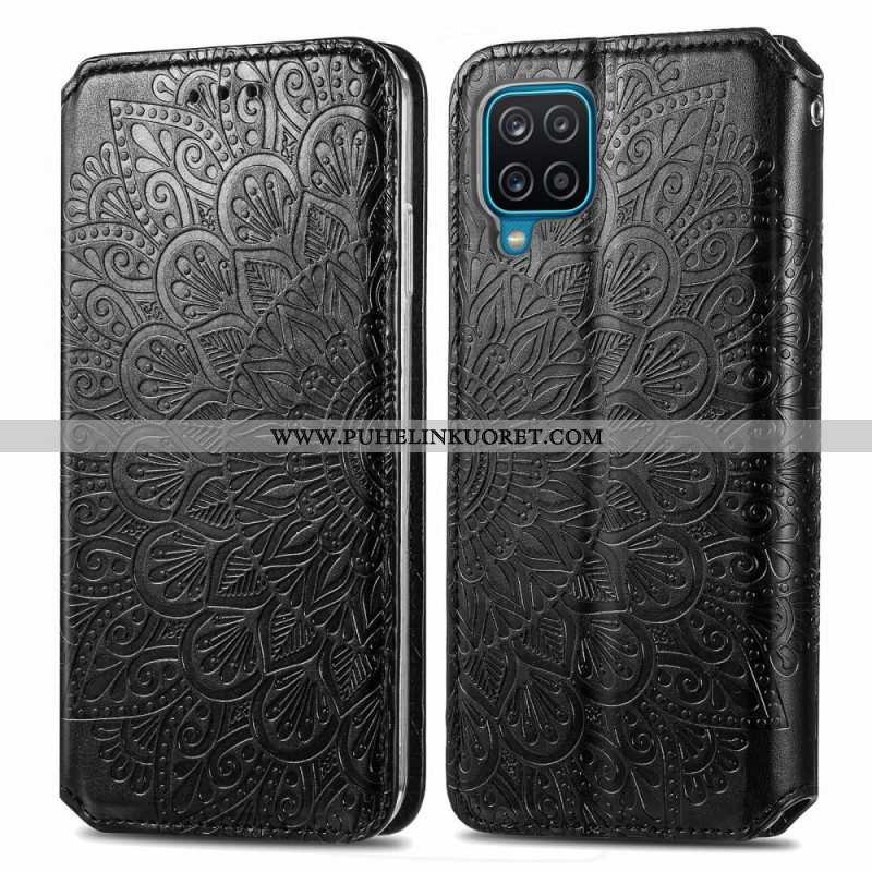 Puhelinkuoret Samsung Galaxy M12 / A12 Kotelot Flip Mandala