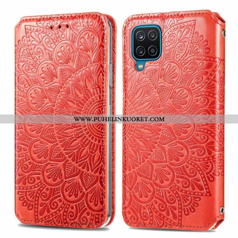 Puhelinkuoret Samsung Galaxy M12 / A12 Kotelot Flip Mandala