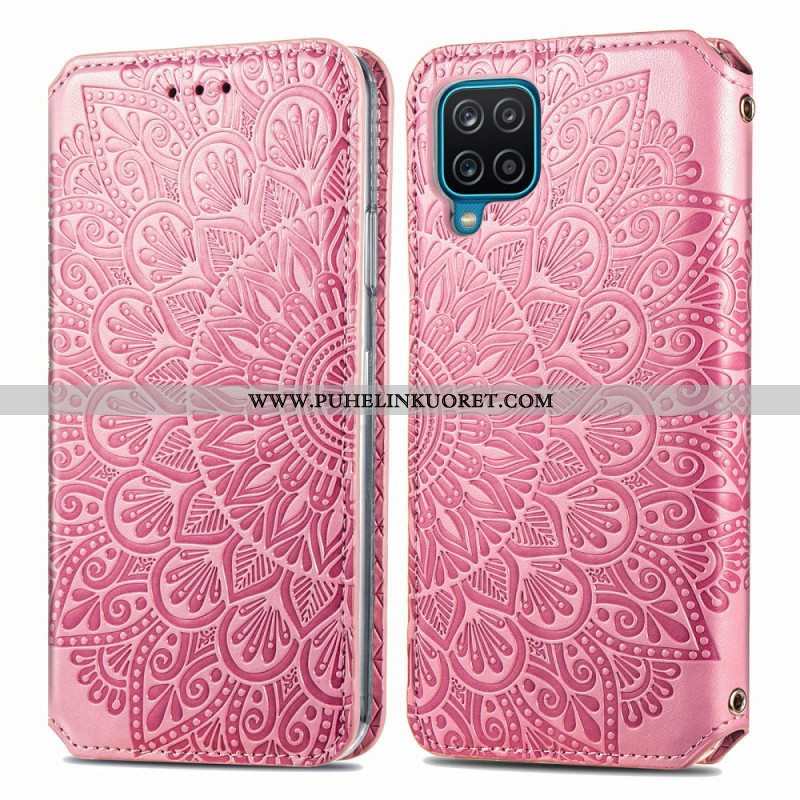 Puhelinkuoret Samsung Galaxy M12 / A12 Kotelot Flip Mandala