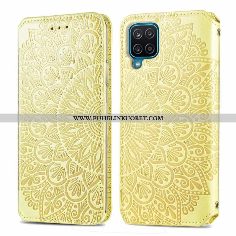 Puhelinkuoret Samsung Galaxy M12 / A12 Kotelot Flip Mandala