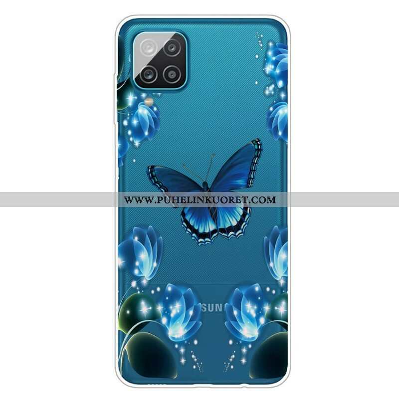 Kuori Samsung Galaxy M12 / A12 Butterfly Luxury