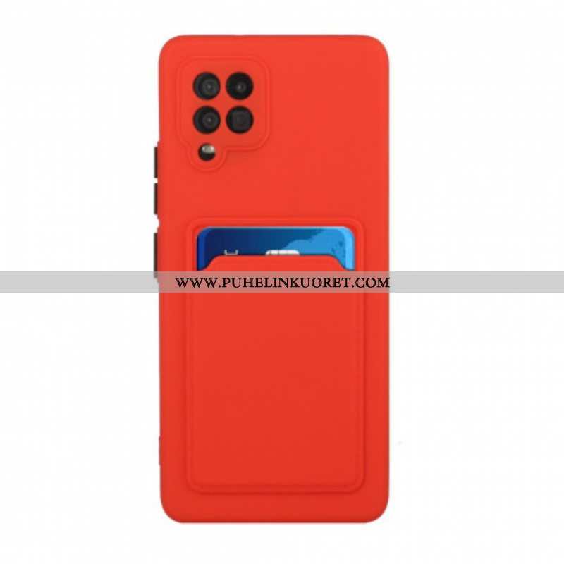 Case Samsung Galaxy M12 / A12 Silikoninen Korttikotelo