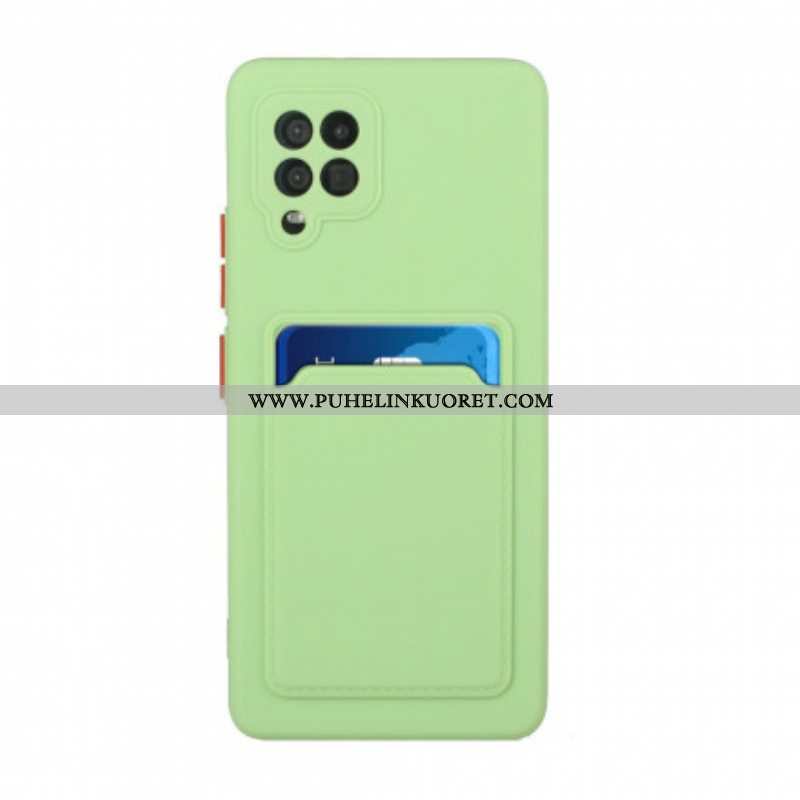 Case Samsung Galaxy M12 / A12 Silikoninen Korttikotelo