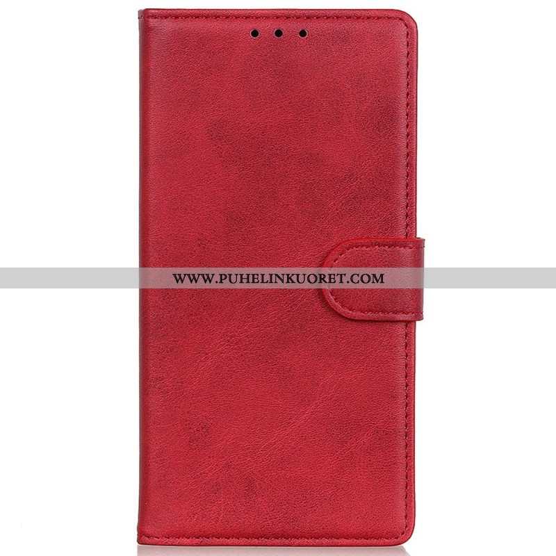 Flip Case Samsung Galaxy M13 Matta Keinonahka