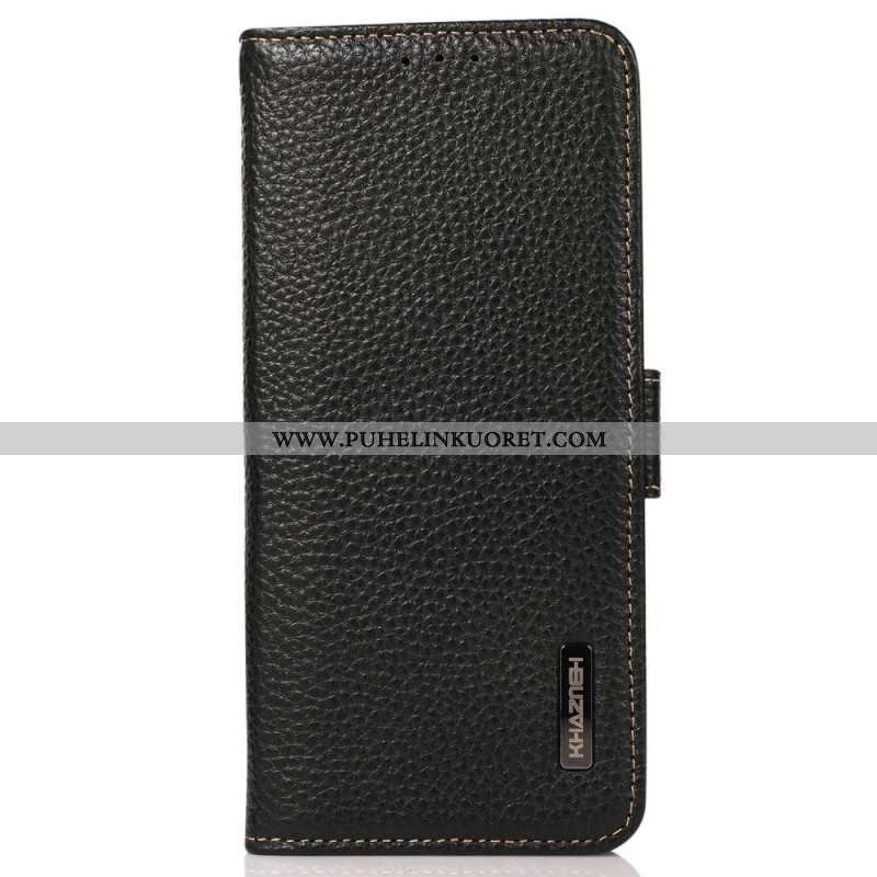 Flip Case Samsung Galaxy M13 Litsi Nahka Khazneh Rfid