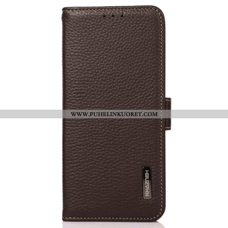 Flip Case Samsung Galaxy M13 Litsi Nahka Khazneh Rfid