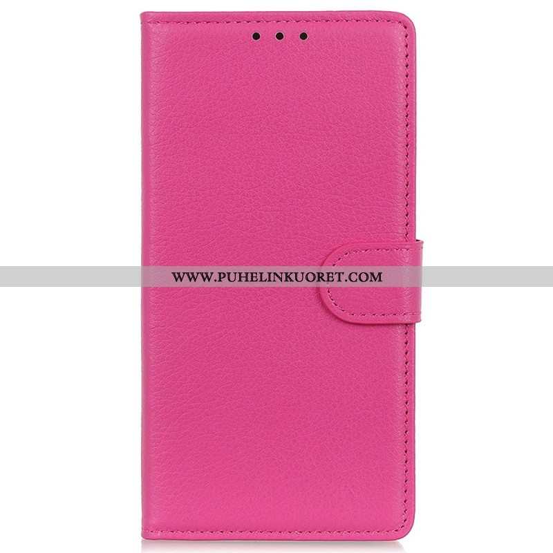 Flip Case Samsung Galaxy M13 Perinteinen Keinonahka