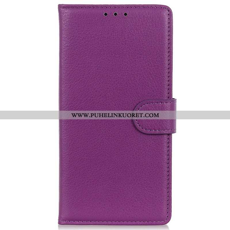 Flip Case Samsung Galaxy M13 Perinteinen Keinonahka