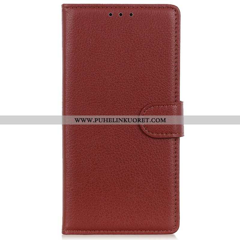 Flip Case Samsung Galaxy M13 Perinteinen Keinonahka