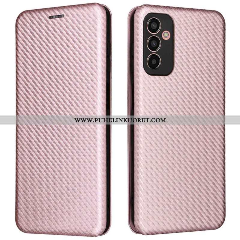 Puhelinkuoret Samsung Galaxy M13 Kotelot Flip Hiilikuitu