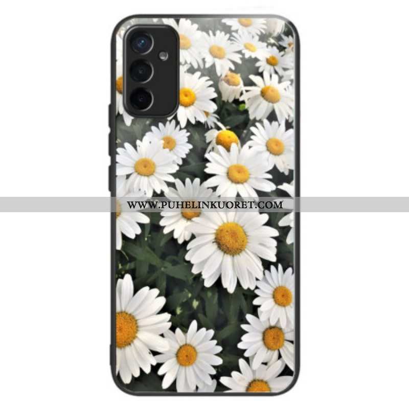 Case Samsung Galaxy M13 Karkaistu Lasi Daisies