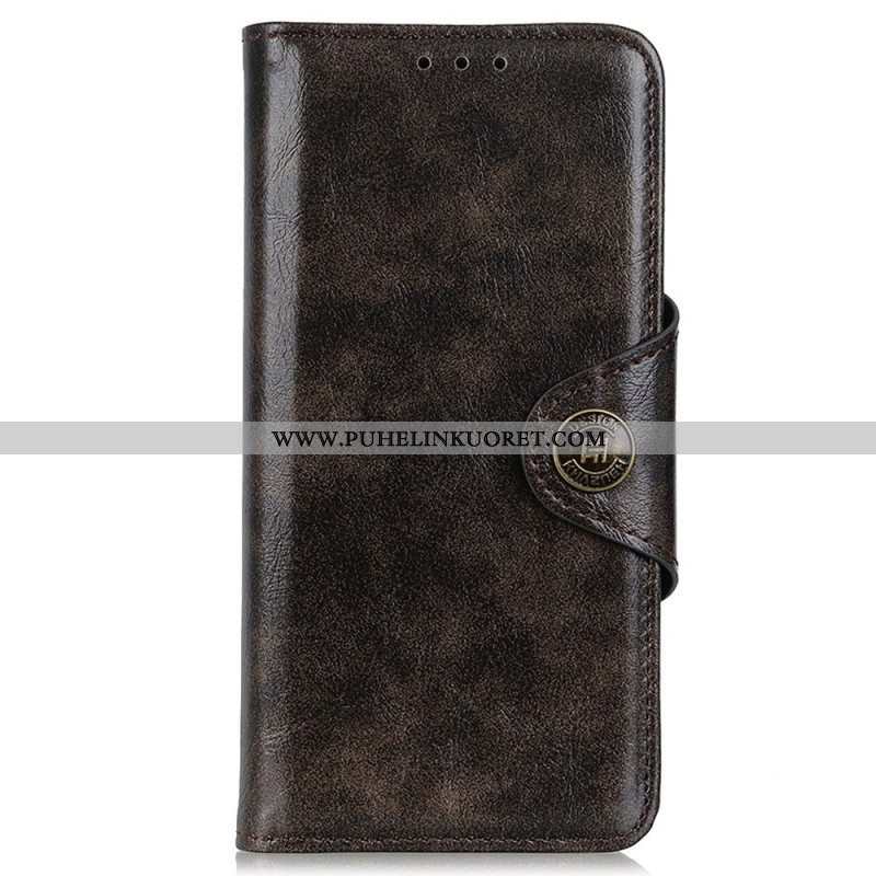 Flip Case Samsung Galaxy M23 5G Keinonahka Patenttipainike Khazneh