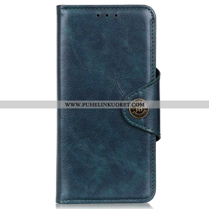 Flip Case Samsung Galaxy M23 5G Keinonahka Patenttipainike Khazneh