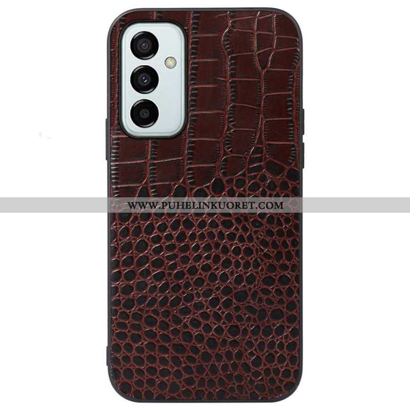 Kuori Samsung Galaxy M23 5G Aito Crocodile Texture -nahka