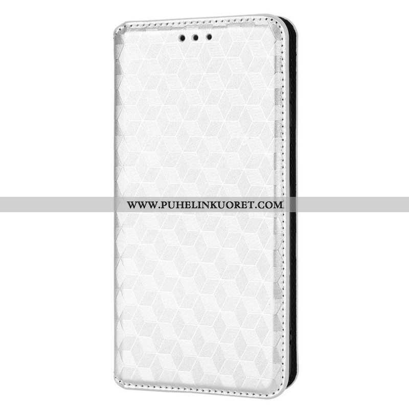 Puhelinkuoret Samsung Galaxy M23 5G Kotelot Flip 3d Cube -nahkatehoste