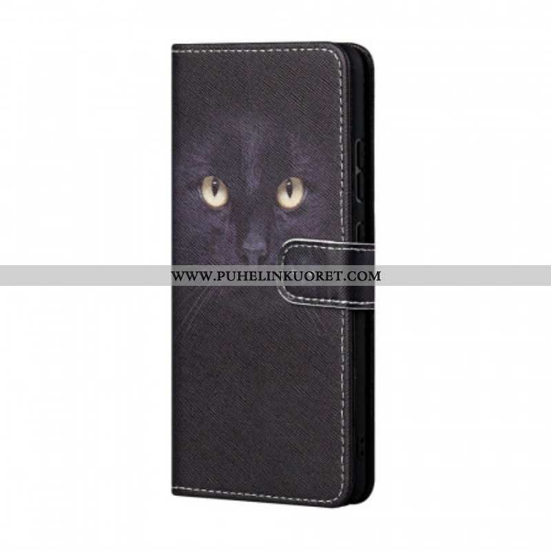 Nahkakotelo Samsung Galaxy M23 5G Suojaketju Kuori Thong Cat