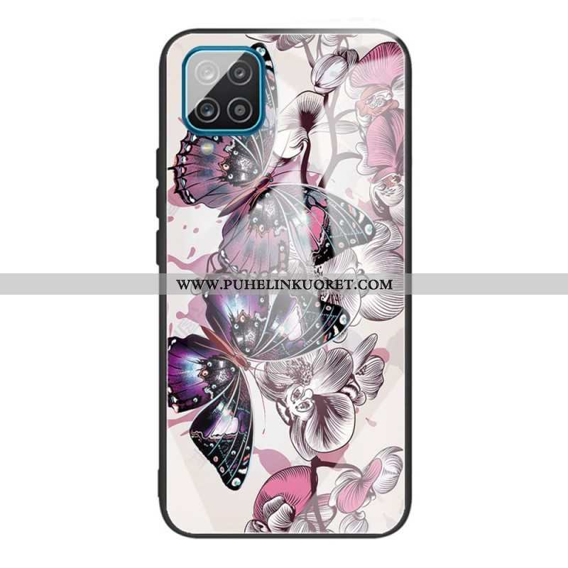 Kuori Samsung Galaxy M32 Butterflies Variation Karkaistu Lasi