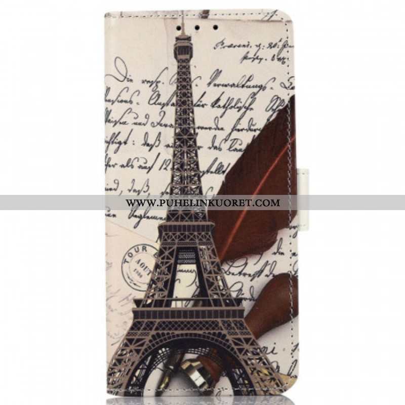 Kotelot Samsung Galaxy M33 5G Runollinen Eiffel-torni