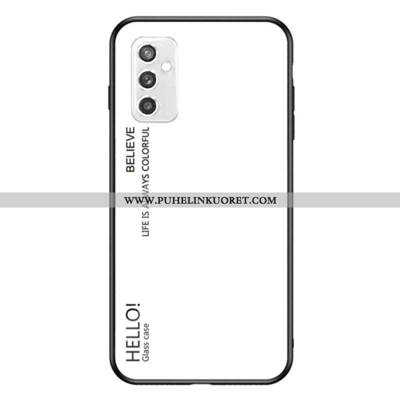 Case Samsung Galaxy M52 5G Karkaistu Lasi Hello