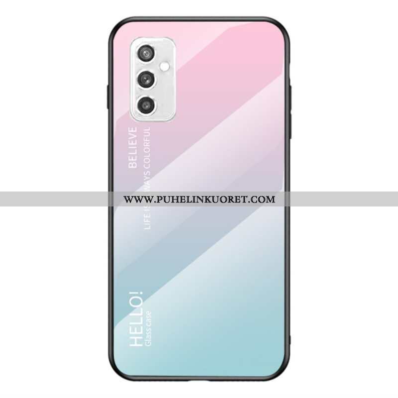 Case Samsung Galaxy M52 5G Karkaistu Lasi Hello