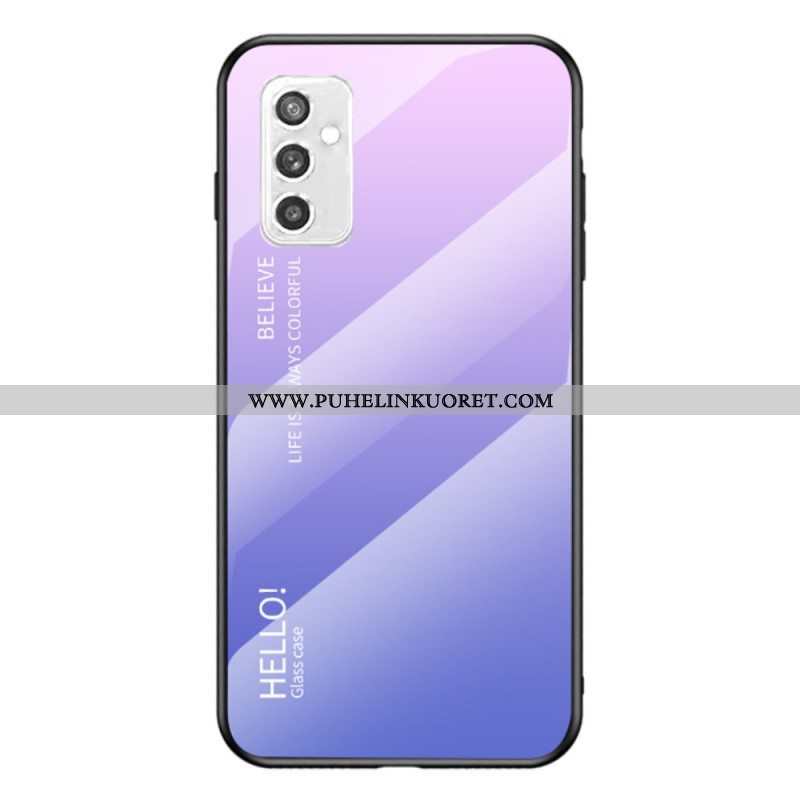 Case Samsung Galaxy M52 5G Karkaistu Lasi Hello