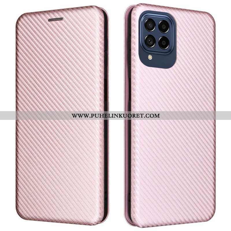 Puhelinkuoret Samsung Galaxy M53 5G Kotelot Flip Hiilikuitu